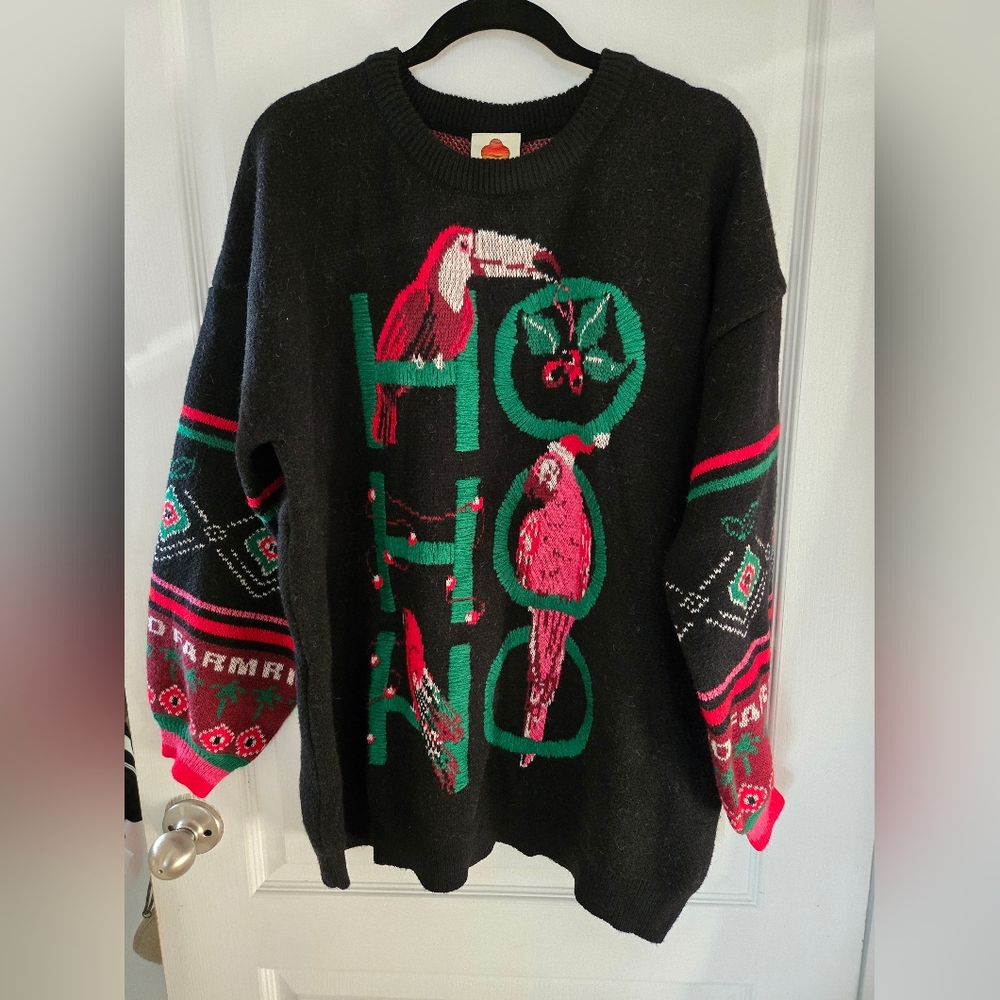 FARM RIO NWT Black Holiday Sweater